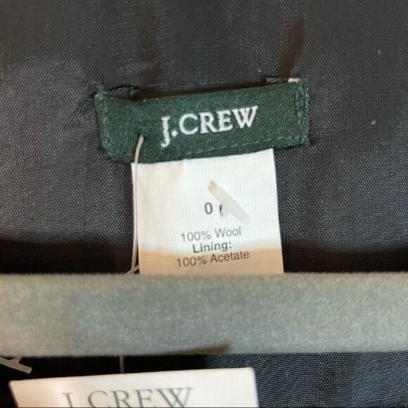 NWT - J. Crew Wool Ruffle Black Dress - Picture 5 of 6